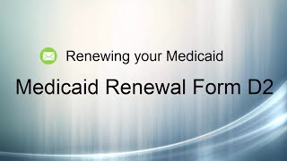 DC Medicaid Renewal D2 Form [upl. by Netnert]