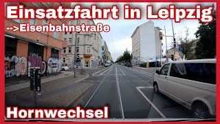 🆘️Rettungswagen EINSATZFAHRT in Leipzig🚑Im RTW mit TATÜTABLAU durch die Eisenbahnstraße🚨🔊 [upl. by Irolav]