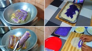 Ube Turon Malagkit Rice Pang Negosyo Recipe 120 Puhunan [upl. by Tannenwald]