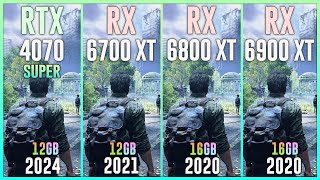 RTX 4070 SUPER vs RX 6700 XT vs RX 6800 XT vs RX 6900 XT  Test in 25 Games [upl. by Nnoved]