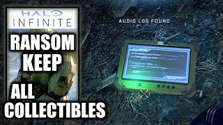 Halo Infinite  Ransom Keep All Collectibles All UNSC amp Banished Audio Logs and Spartan Cores [upl. by Nahbois855]