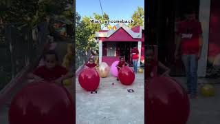 Balloon popping game looks so fun 🤩😱 [upl. by Heiney]