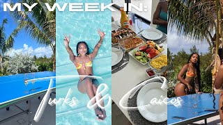 TURKS amp CAICOS VLOG GIRLS TRIP  Luxury Private Villa Lit Nights Noahs Ark  MORE [upl. by Nnayt348]