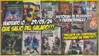 VENDIENDO VIDEOJUEGOS Y CONSOLAS RETRO DEL TIANGUIS DEL SALADO PLATICAHISTORIAS EN DIRECTO juegos [upl. by Anidem]