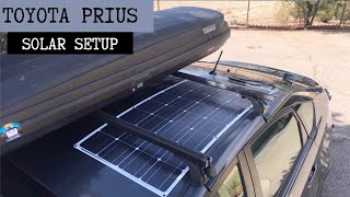 Toyota Prius Camper Solar Setup and Refrigerator [upl. by Eeresid659]