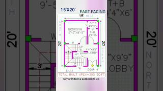 15X20 EAST FACING300 SQUARE FEETmap trim [upl. by Evalyn]