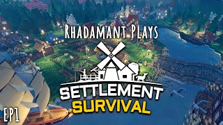 Settlement Survival  Tutorial Lets Play EP1 Extreme Difficulty [upl. by Odo]