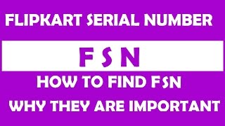 How to find FSN Flipkart Serial NumberIts Importance in Product Listing amp Trademark Infringement [upl. by Elay]