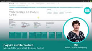 Bogføre kreditor faktura  Brandt365  Business Central [upl. by Mayfield]