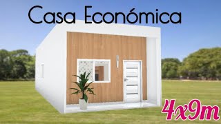 CASA PEQUEÑA Y ECONÓMICA 4x9 METROS  CUARTOS PARA RENTAR [upl. by Deaner]