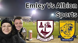 EMLEY GET ONE HAND ON THE TITLE Emley Vs Albion Sports [upl. by Teeniv]