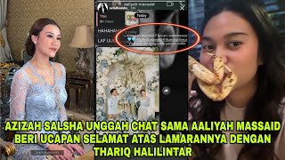 Azizah Salsha Kasih Selamat Atas Lamaran Aaliyah Massaid Dengan Thariq Halilintar [upl. by Callida]