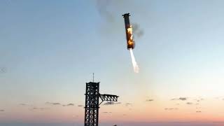 SpaceX Starship Test Achieves Milestones Amid Aborted Booster Catch Attempt [upl. by Yelrah]