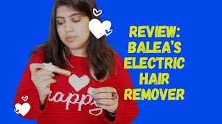 Review Balea Electric Hair Remover Elektrischer Gesichtshaarentferner [upl. by Irena]