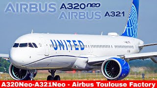 AIRBUS A320321NEO Compilation Airbus Toulouse Factory amp Flight test 2024 [upl. by Hanoy502]