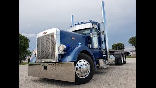 FOR SALE  Peterbilt 379  Day Cab  Reveal  Restoration  Rebuild  McDonald Chrome Shop [upl. by Euqinehs894]