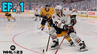 Making A Superstar  NHL 23  Be a Pro Ep1 [upl. by Nyrret]