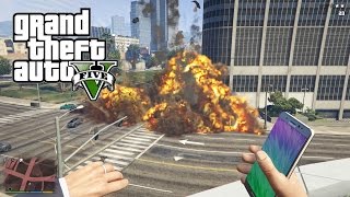 GTA 5 MOD  Samsung Galaxy Note 7 BIGGER Bomb Explosion [upl. by Ramberg]