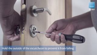 Door escutcheon replacement – TESA ASSA ABLOY [upl. by Sverre418]