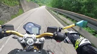 TEST DRIVE APRILIA SHIVER 750 PAUROSA🤯 Val Taleggio📌 [upl. by Ticknor]