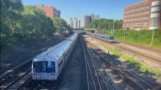 MTA Metro North RailRoad AM Rush Hour Action  Mott Haven Junction M3A M7A M8 P32 [upl. by Alaine]