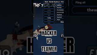 Hacker VS Teamers MM2 ROBLOX [upl. by Maclaine]