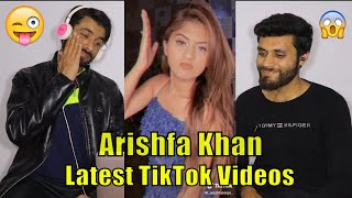 Pakistani Reacts to Arishfa Khan Tiktok  Arishfa Khan Latest Tik Tok Videos  Reaction  V Logs [upl. by Weywadt]