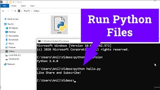 How to Run a Python  py  File in Windows laptop  computer [upl. by Lydie]