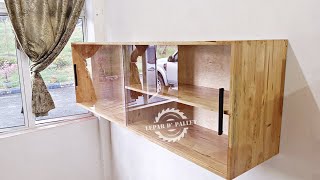 KABINET GANTUNG  KABINET KAYU  Simple Design woodworking carpenter tukangkayu custommade [upl. by Eastman82]