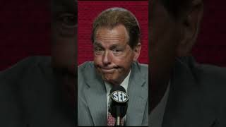 REPORTER ASKS NICK SABAN A STUPID QUESTION AT SEC MEDIA DAYS 😂 [upl. by Narhem]