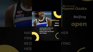 Naomi Osaka won her first match at the Beijing Open defeating her opponent in straight sets [upl. by Ttirrej]