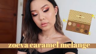 ZOEVA CARAMEL MELANGE • 3 Looks Review amp Swatches [upl. by Ramirolg]