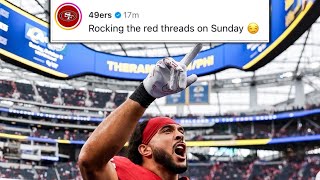 Why do Rams keep allowing 49ers to wear home red jerseys in their stadium 🧐 [upl. by Hampton]