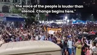 quotThe crowd speaks louder than words Watch thousands gather in solidarity at Dharmatola [upl. by Chadwick611]