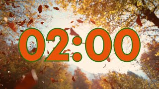 2 Minute Autumn Leaves Timer Fall Foliage Countdown [upl. by Pastelki986]