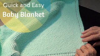 Quick and Easy Baby Blanket [upl. by Anailuj219]