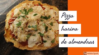 Masa de pizza con harina de almendras BAJA EN CARBOHIDRATOS [upl. by Lizette115]