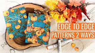 Honey Bee STAMPtember Set Edge to Edge Designs Two Ways [upl. by Tadashi]