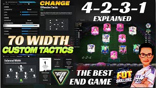 4231 4231 End Game Custom Tactics Explained  70 Width Attacking  🚨 EA FC 24 Ultimate Team [upl. by Dranal]