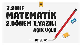 7 Sınıf Matematik 2Dönem 1Yazılı Soruları 2024 [upl. by Ecinhoj424]