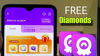 40000 💎 FREE in Chamet App Real Trick to get Unlimited Free Diamonds  Coins in Chamet app hack [upl. by Grega653]