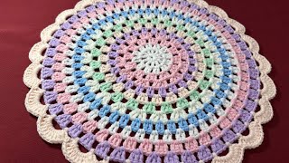 Centro de Mesa o Mantelito Individual paso a paso a crochet 🧶 [upl. by Aissej509]