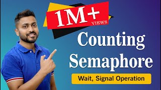 L38 Semaphores  Wait Signal Operation  Counting Semaphore  Example Operating system [upl. by Elehcar305]