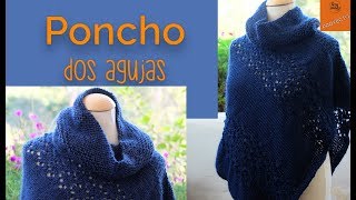 La Forma Más Fácil de Tejer un Poncho en Dos Agujas  Soy Woolly [upl. by Deirdra618]