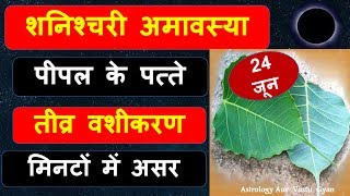 24 जून शनि अमावस्या पर पीपल के पत्तों से करें तीब्र वशीकरण मिनिटों में होगा असर  Shani Amavasya [upl. by Handler991]