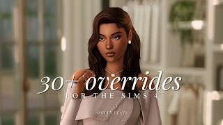 30 overrides for realistic amp aesthetic gameplay  the sims 4 [upl. by Hanala286]