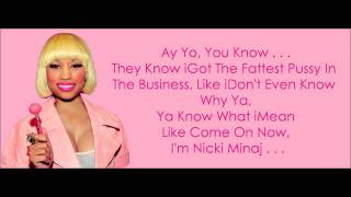 Nicki Minaj Verse Only  Lollipop  REMIX  Lyrics [upl. by Reppiks]