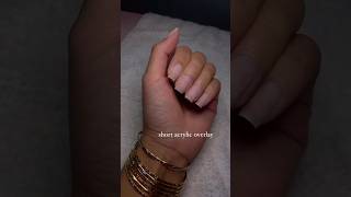 Short Acrylic Overlay  nails nailart nailsofinstagram trending youtubeshorts nailedbysammy [upl. by Helenka]