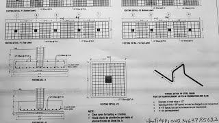 Footing Design for 5 Storey Building  Footing and Column Drawing [upl. by Allrud]