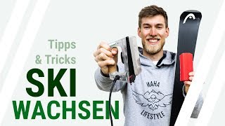 SKI WACHSEN Tutorial  Wie kannst du deine Ski selbst wachsen Tipps und Tricks  22 [upl. by Dnilasor]